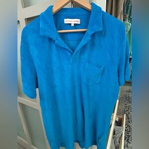 Orlebar Brown Vibrant Blue Polo Shirt